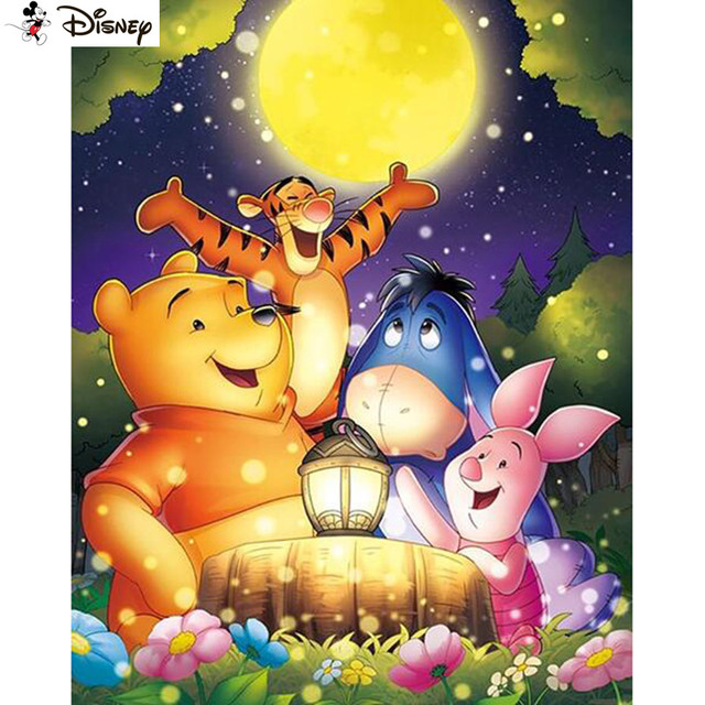 Disney Cartoon winnie pooh Diamond Painting 5D Full Square/Round Drill  Home Decor DIY Diamond Embroidery Cross Stitch A30441 - AliExpress